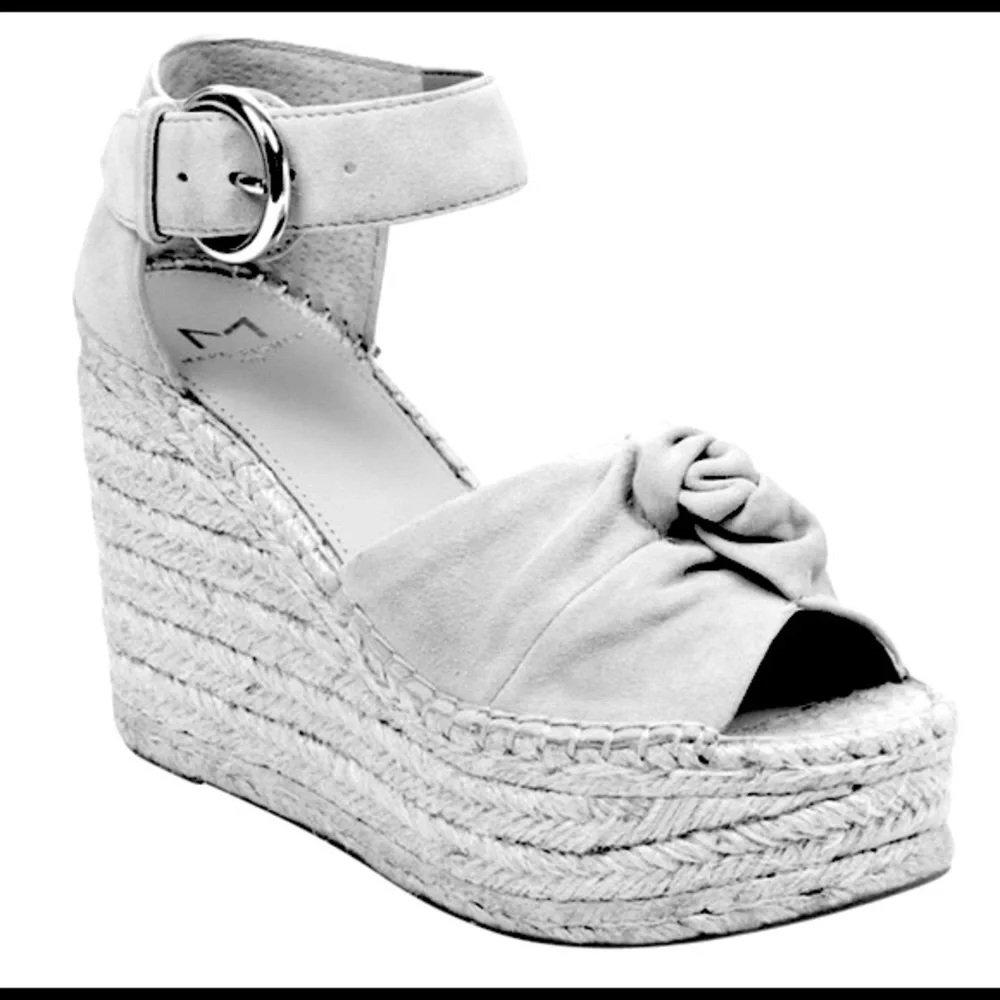 Marc Fischer LTD Espadrille Platform Wedge heels sandals black